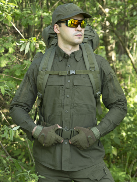 Тактический рюкзак Grizzly, Tactica 762, арт 229, 50-70 литров (Олива)