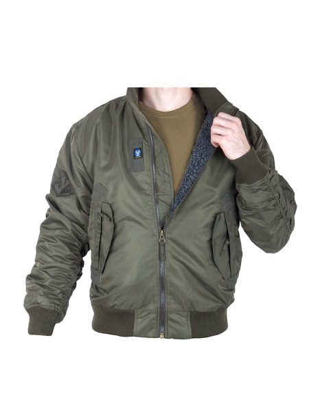 Куртка Пилот мужская (бомбер), осень-зима, 762 Armyfans GD056A (Олива S)