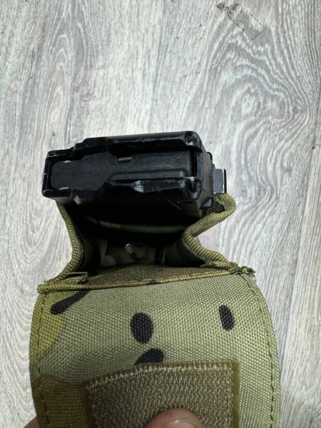 Закрытый тактический подсумок под 2 магазина АК "Tactica 7.62", арт.PH007 (Олива)