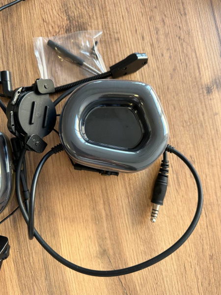 Наушники активные на шлем + гарнитура HEADSET V, HD-11 (Олива)