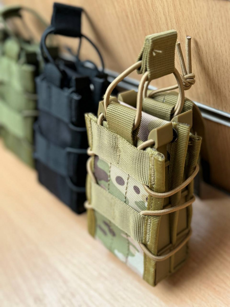 Подсумок тактический на 2 магазина АК, открытый