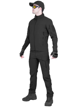 Костюм тактический мужской, демисезонный, Gongtex Outdoor Tactical Suit (Черный 3XL)