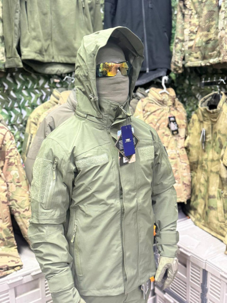 Тактический костюм Гонгтекс Хардшел (Gongtex Hardshell),зима (Олива S)