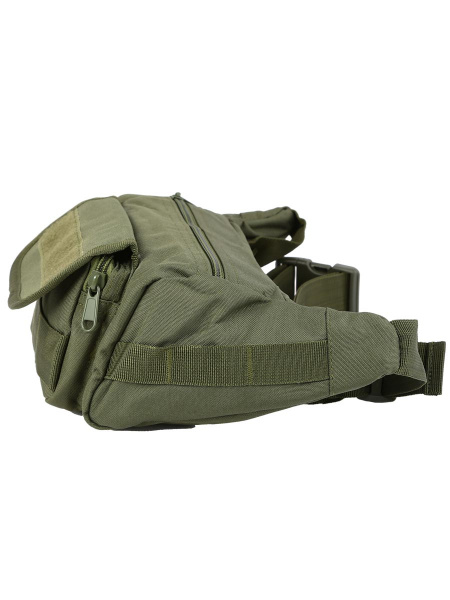 Универсальная тактическая поясная/наплечная сумка Tactical Sling Bag, 2,2 л, арт 813 (Олива)