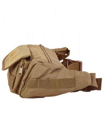 Универсальная тактическая поясная/наплечная сумка Tactical Sling Bag, 2,2 л, арт 813 (Койот)