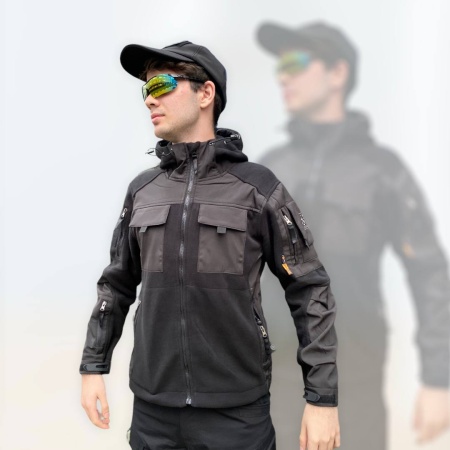 Флисовая куртка 726 GEAR FIRST GENERATION Classic Tactical Style, арт 107 (Черный 4XL)