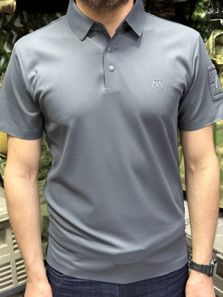 Футболка-Поло Тактикал Поло МАКСТАКС (Tactical Polo MAXTACS) (Серый S)