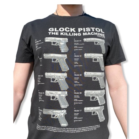 Футболка мужская 7.62 "GLOCK",арт 1365 (Черный 3XL)