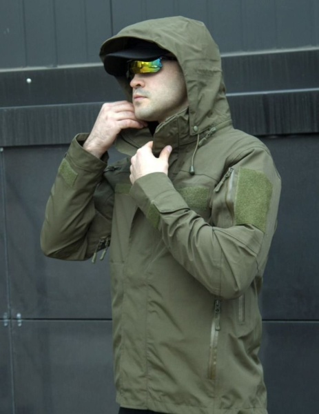 Куртка тактическая 2в1, GONGTEX Alpha Hardshell Jacket (Олива S)