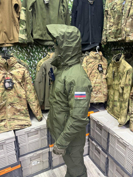 Тактический костюм Гонгтекс Хардшел (Gongtex Hardshell),зима (Олива S)