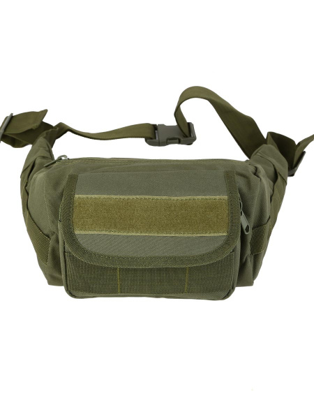 Универсальная тактическая поясная/наплечная сумка Tactical Sling Bag, 2,2 л, арт 813 (Олива)