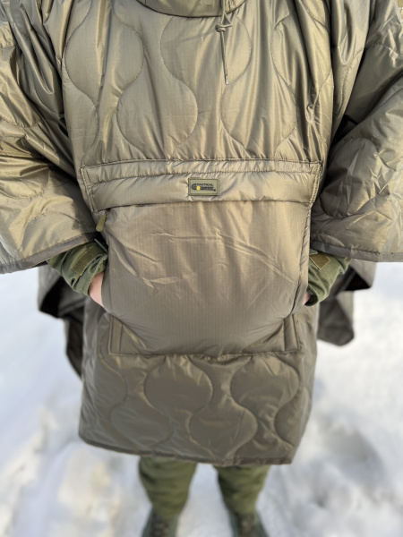 Пончо утепленное Gongtex Padding Poncho Cold Weather (Олива)