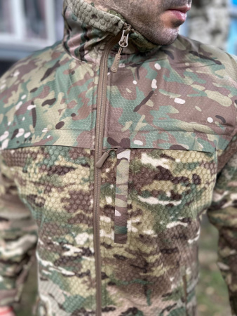 Куртка флисовая GONGTEX Hexagon Fleece Security Jacket (Мультикам 3XL)
