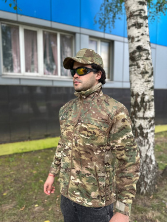 Куртка флисовая GONGTEX Hexagon Fleece Security Jacket (Мультикам 3XL)