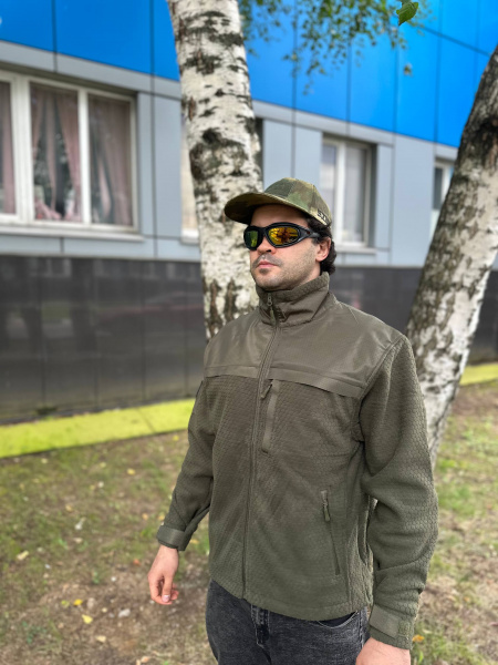 Куртка флисовая GONGTEX Hexagon Fleece Security Jacket (Олива S)