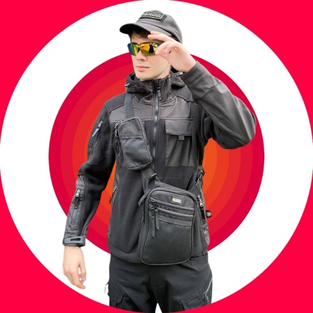Флисовая куртка 726 GEAR FIRST GENERATION Classic Tactical Style, арт 107 (Черный 4XL)