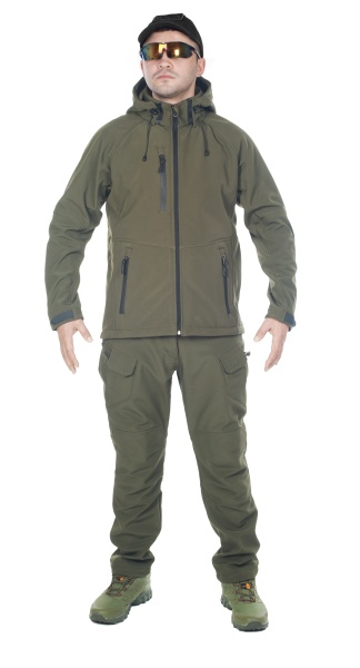 Тактический костюм мужской софтшелл (Softshell) GONGTEX ASSAULT, до -10С (Олива S)