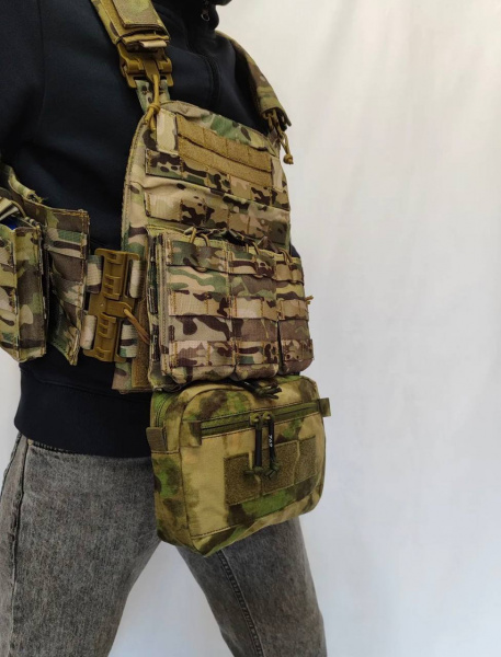 Сумка напашная ТАКТИКА 7.62 (Tactical 7.62) для бронижилетов и разгрузочных систем, арт. 2596 (Олива)